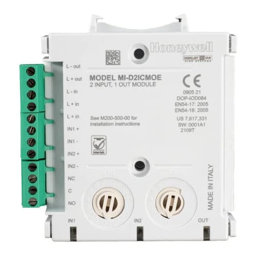 Honeywell MI-D2ICMOE Adreslenebilir Çift Giriş Çift Çıkış Modülü – İzolatörlü I/O Kontrol Modülü - ADRESLİ YANGIN ALARM - Honeywell Yangın